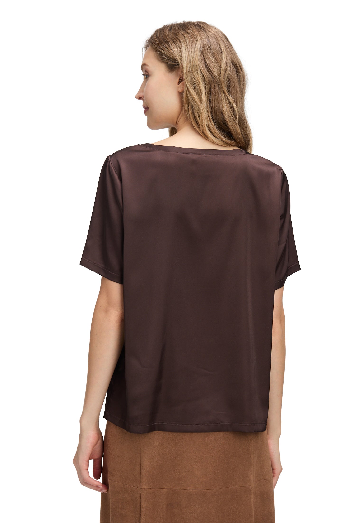 Betty Barclay- Chocolate Satin Top