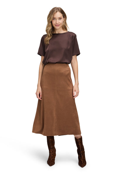 Betty Barclay- Chocolate Satin Top