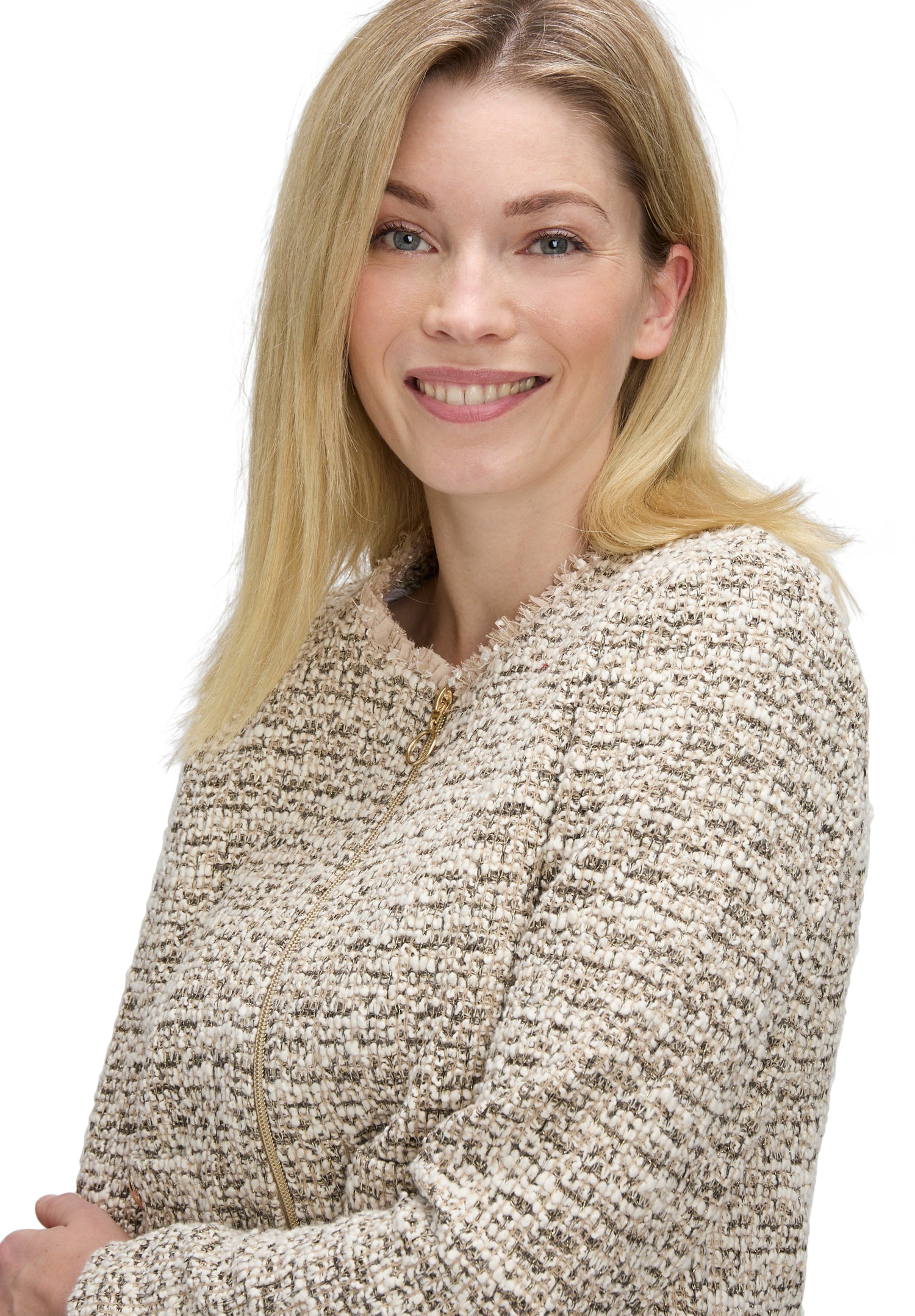 Betty Barclay - Beige Texture Chanel Jacket