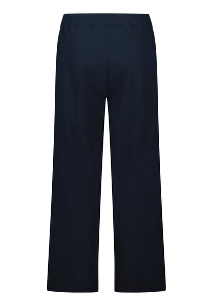 Betty Barclay- Navy Wide Leg Pull On Pant
