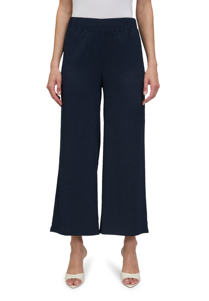 Betty Barclay- Navy Wide Leg Pull On Pant