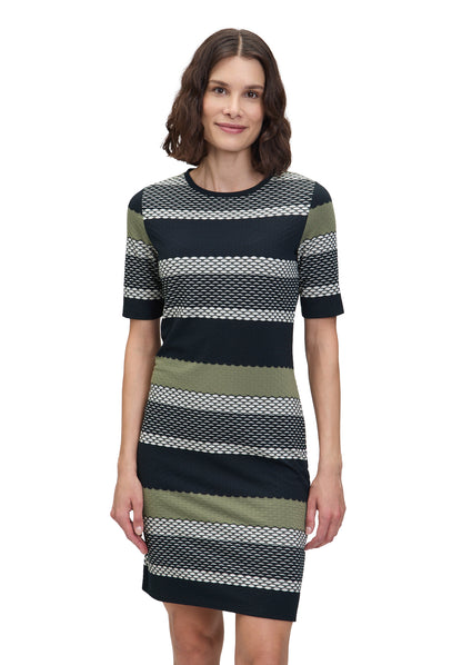 Betty Barclay - Olive Stripe Dress