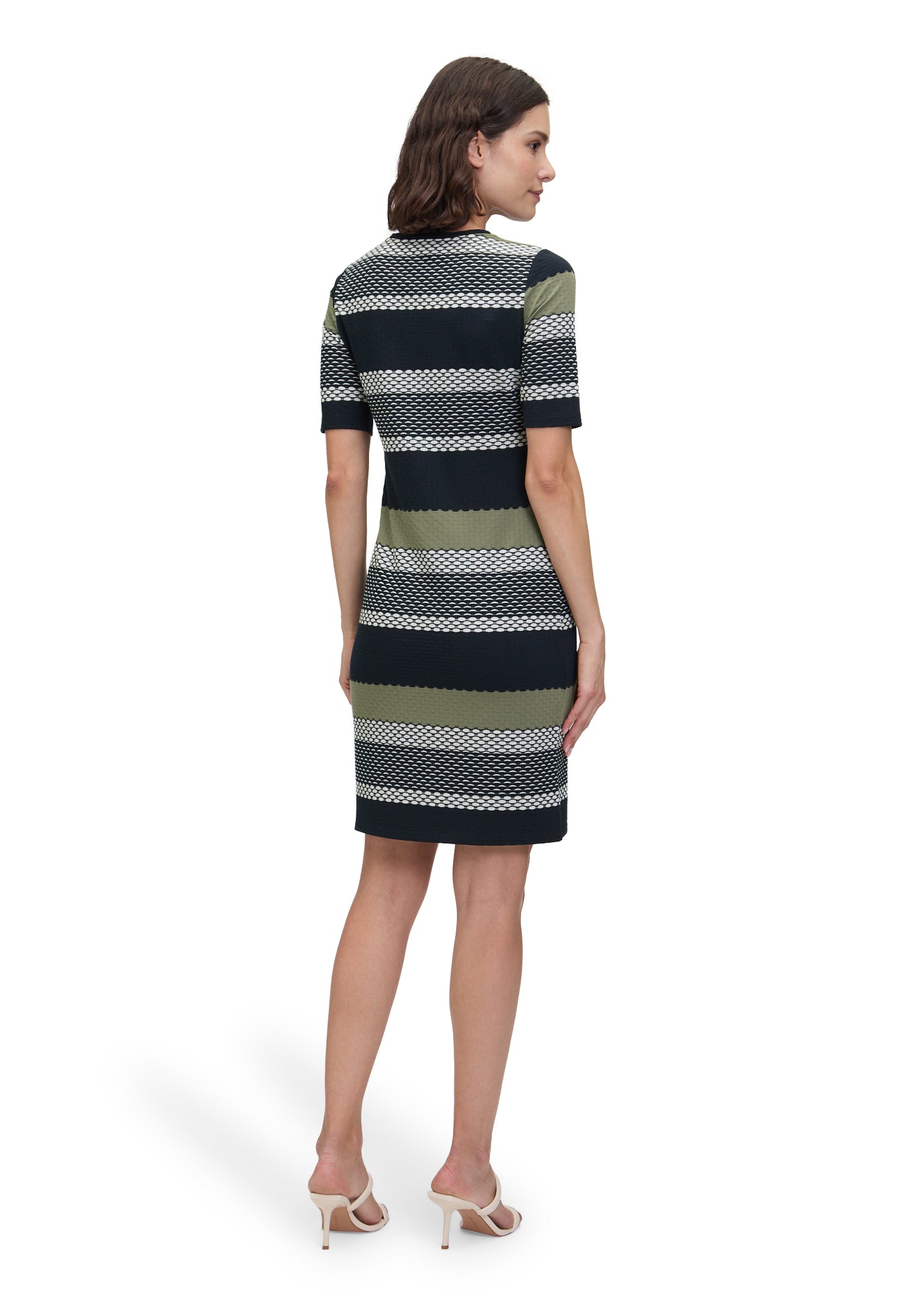 Betty Barclay - Olive Stripe Dress