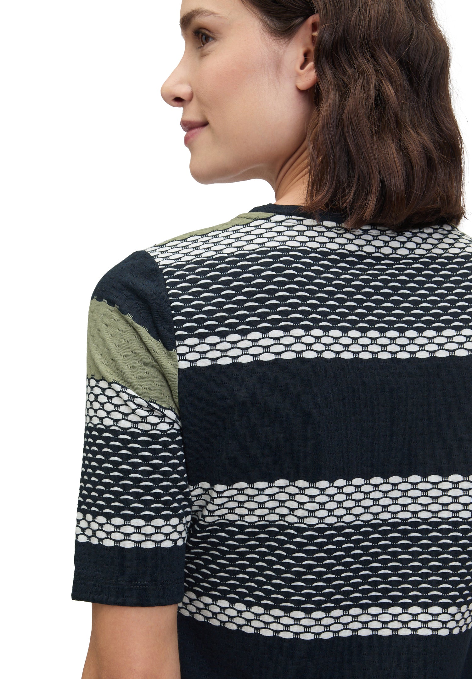 Betty Barclay - Olive Stripe Dress