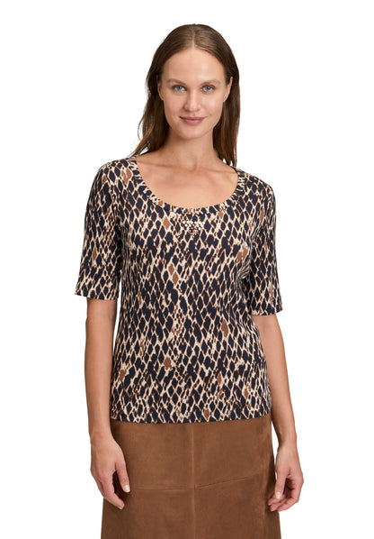 Betty Barclay - Animal Print Rib T-shirt