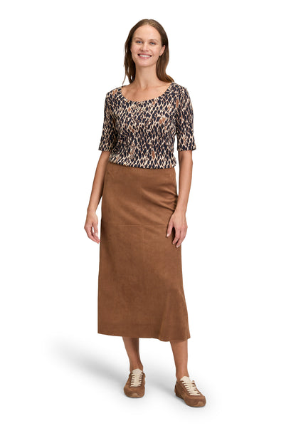 Betty Barclay - Animal Print Rib T-shirt