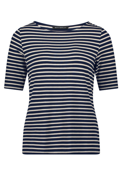 Betty Barclay - Navy and Cream T-shirt