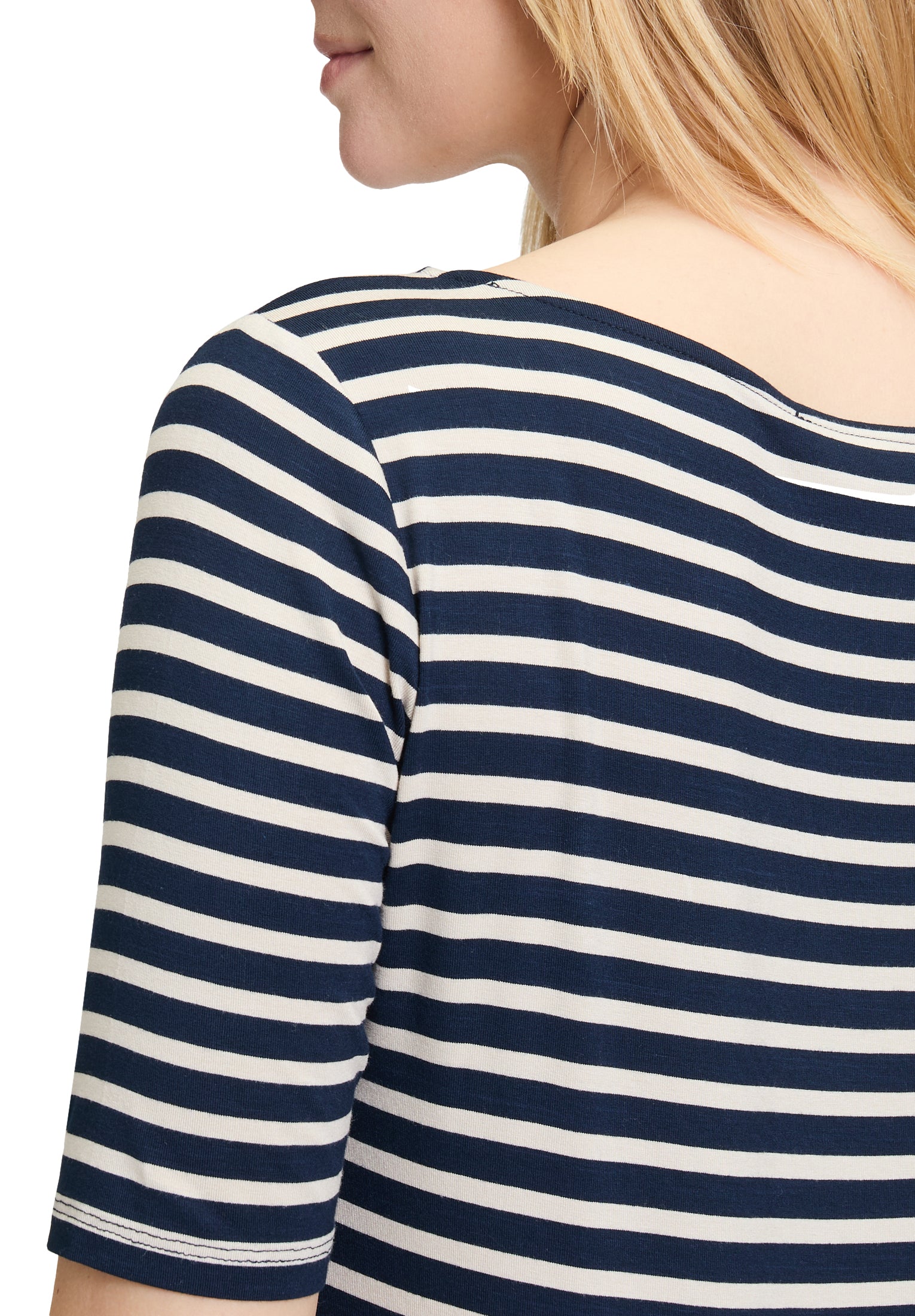 Betty Barclay - Navy and Cream T-shirt