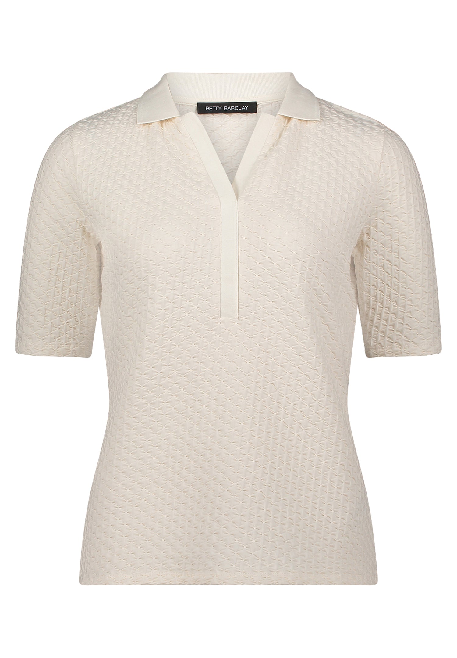 Betty Barclay Cream Texture Polo