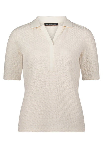 Betty Barclay Cream Texture Polo