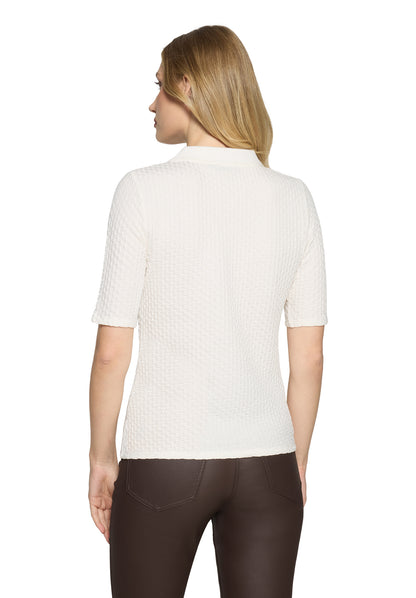 Betty Barclay Cream Texture Polo