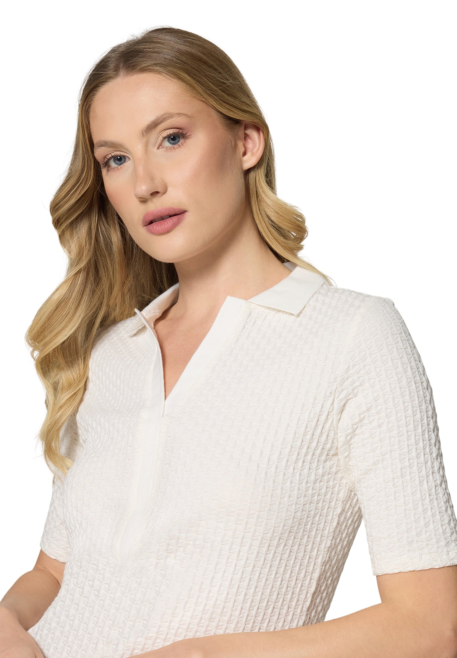 Betty Barclay Cream Texture Polo