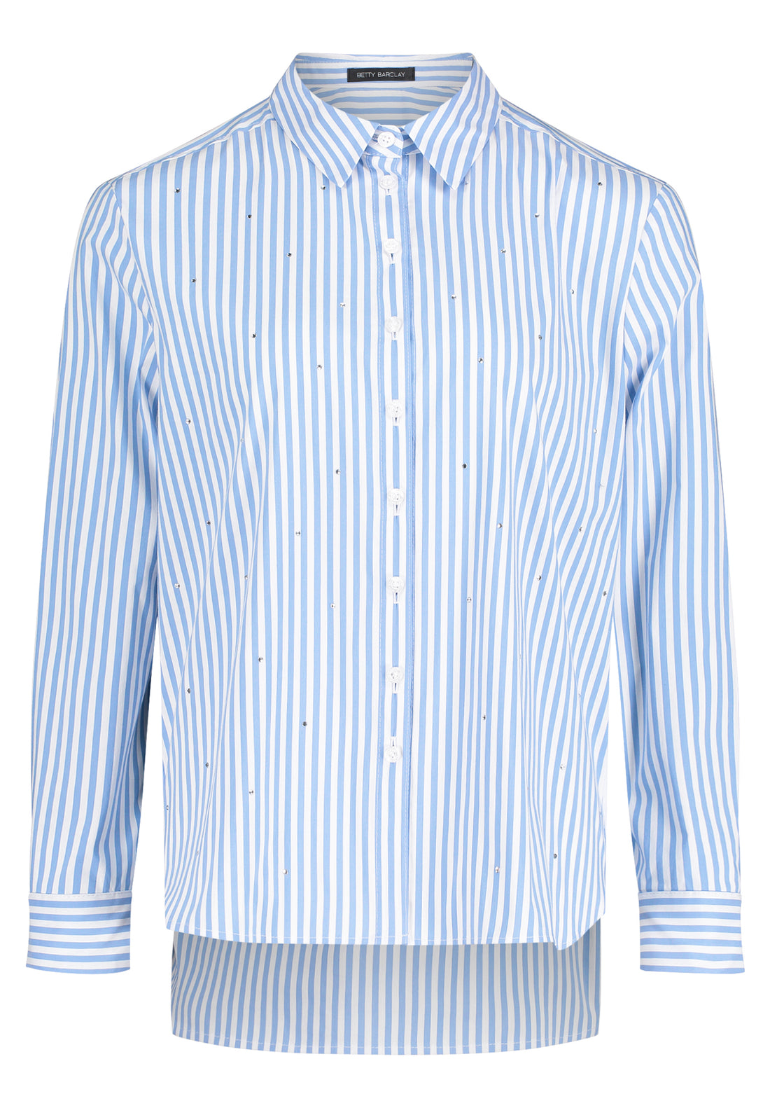 Betty Barclay Blue and White Crystal Stud Shirt