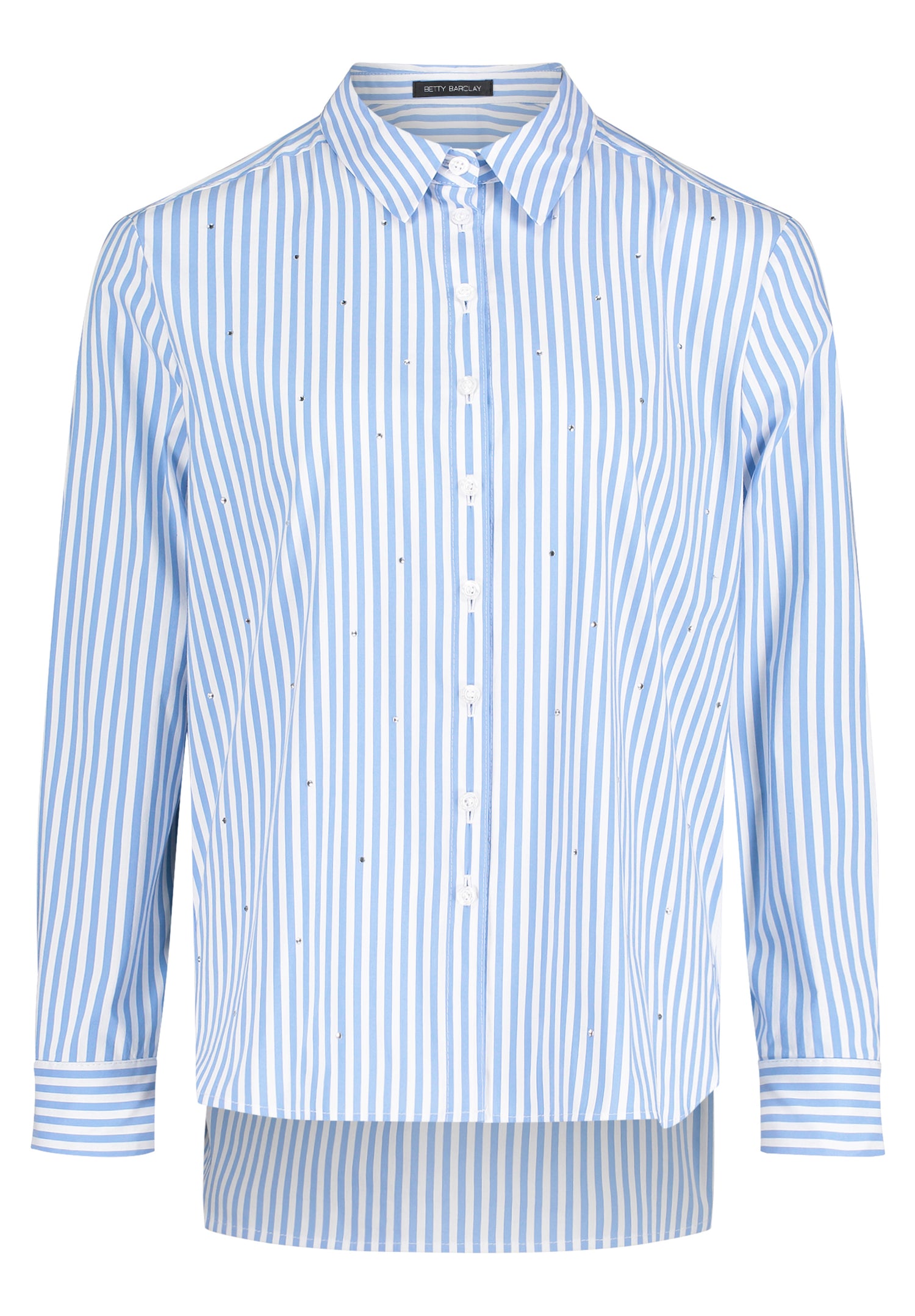 Betty Barclay Blue and White Crystal Stud Shirt
