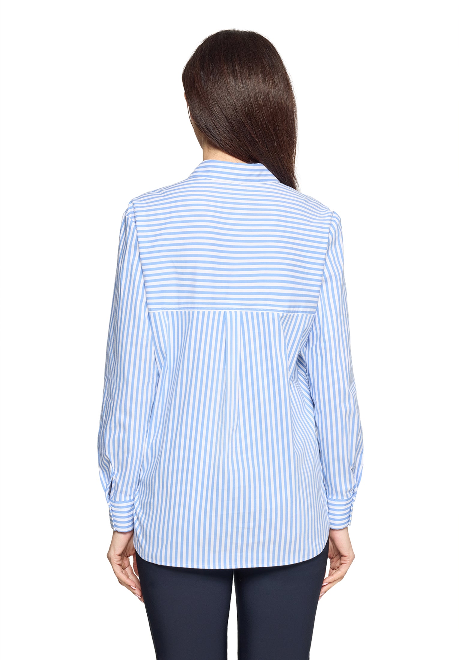 Betty Barclay Blue and White Crystal Stud Shirt