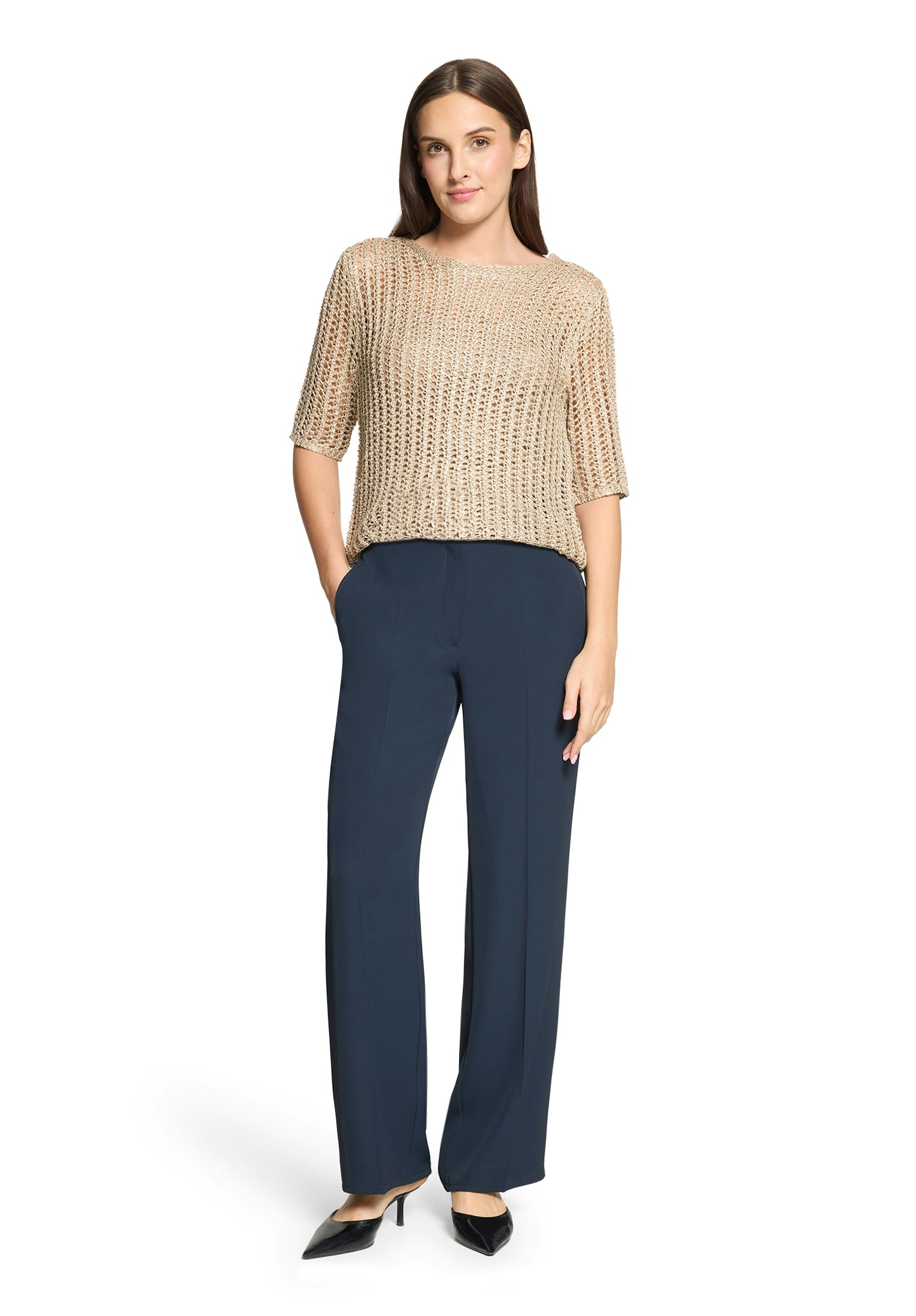 Betty Barclay Gold Mesh Knit