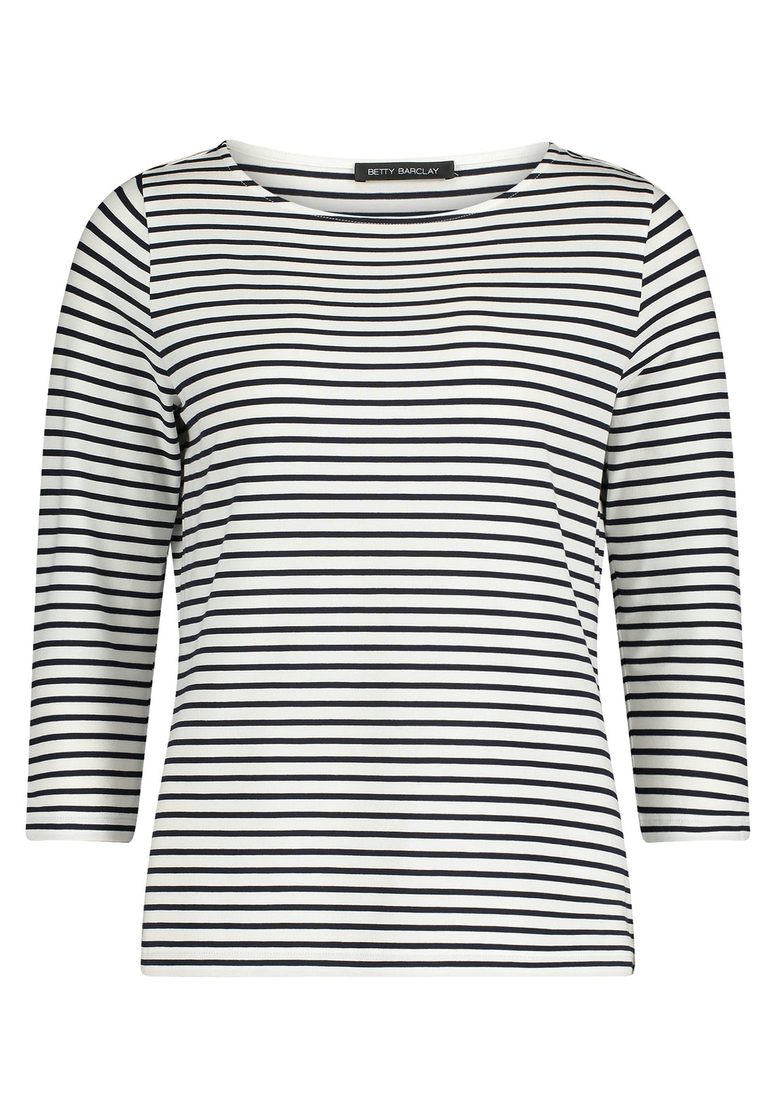 Betty Barclay - Navy Striped Top 3/4 Sleeve