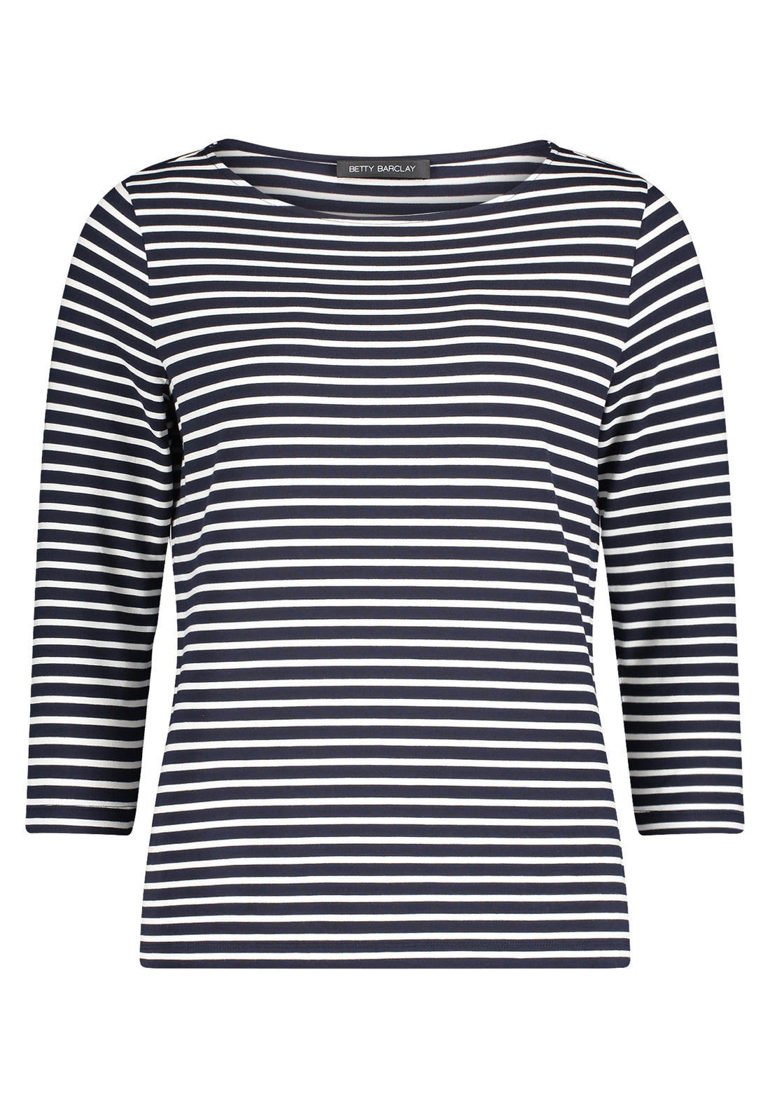 Betty Barclay Navy Striped Top 3/4 Sleeve