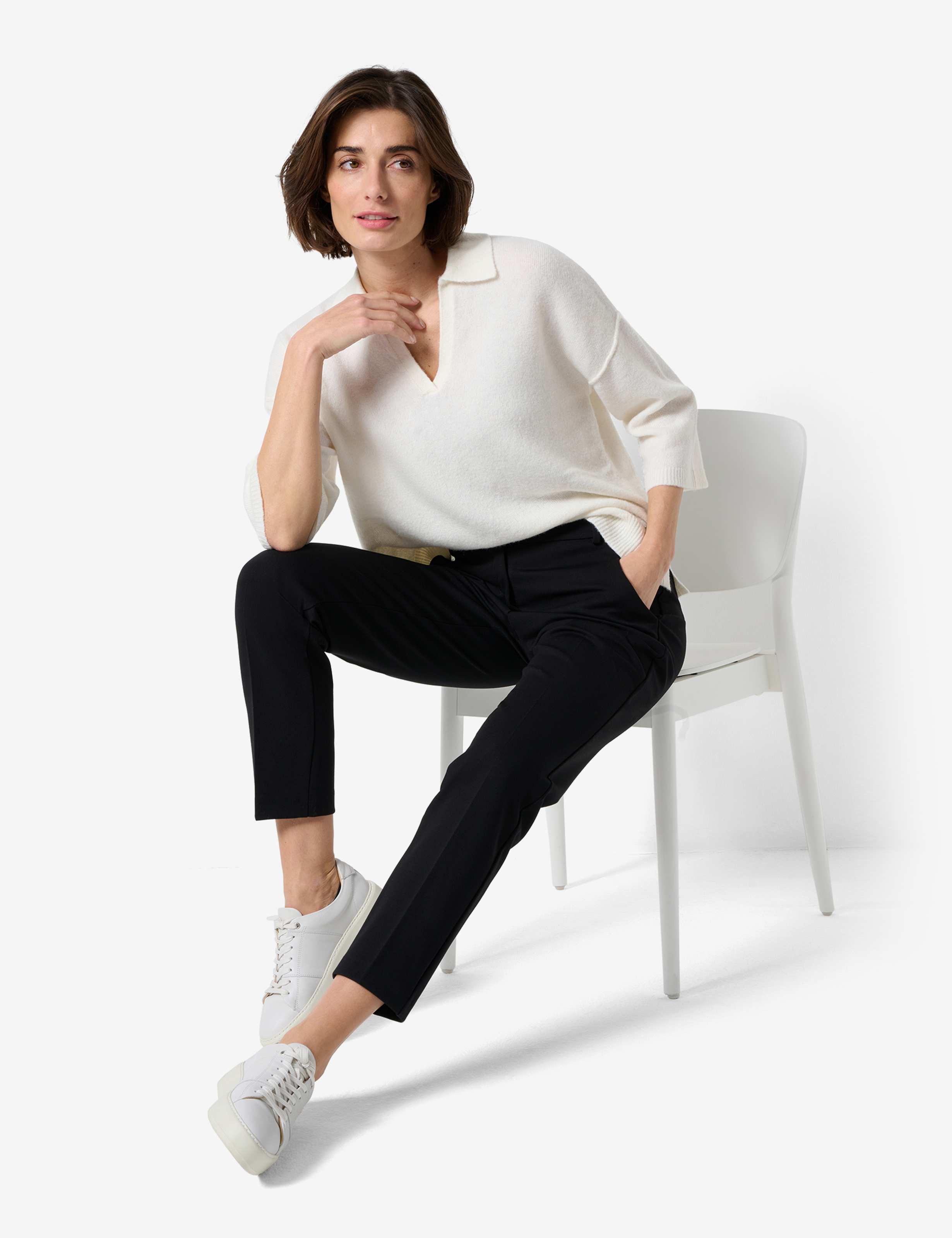 Brax - Maron 7/8 Stretch Pant - Black