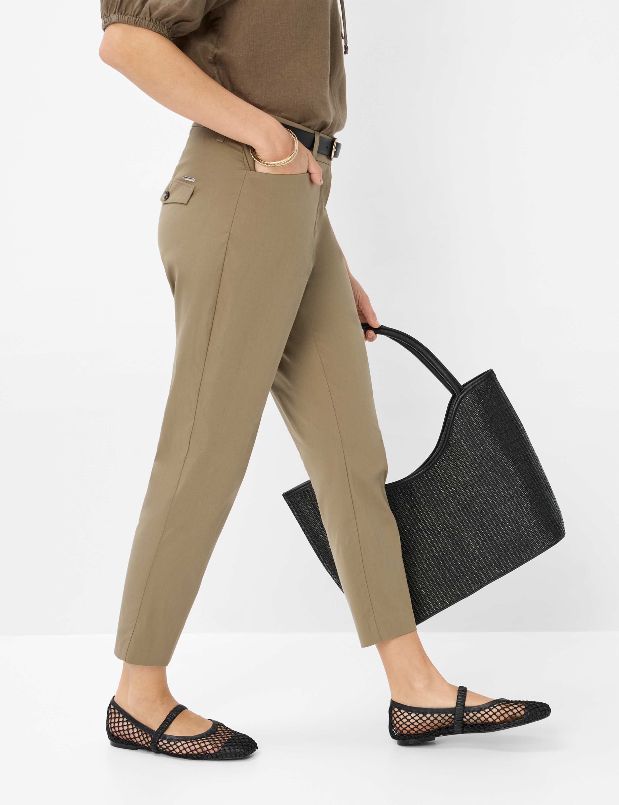 Brax  -Mara S Olive Pants 7/8 Length