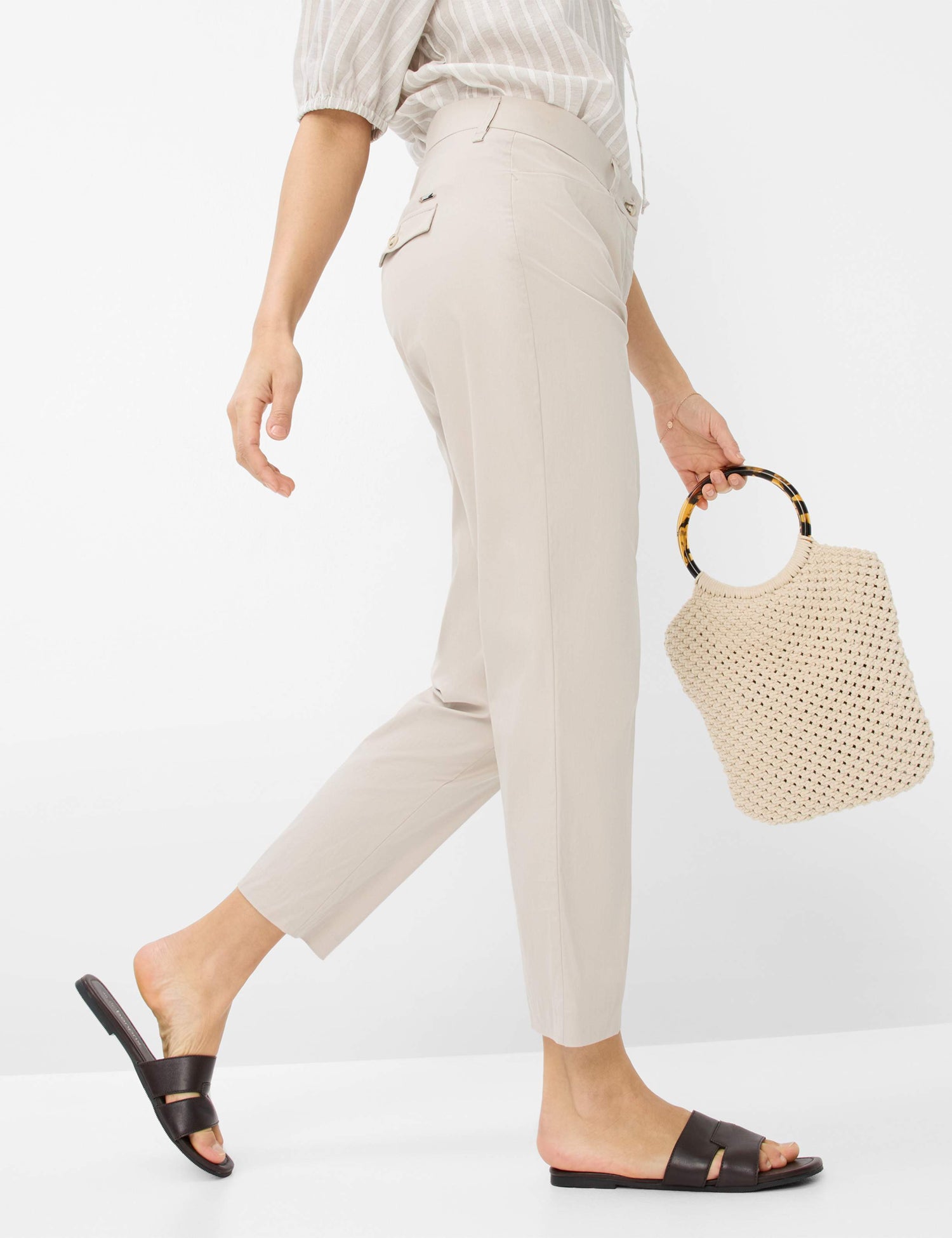 Brax  -Beige Mara S Pants 7/8 Length