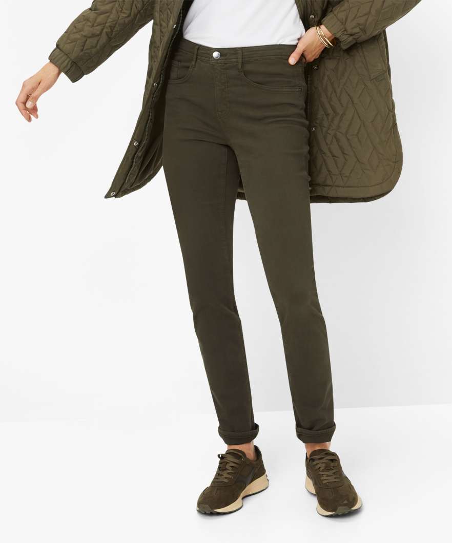 Brax Carola Denim Jean - Olive
