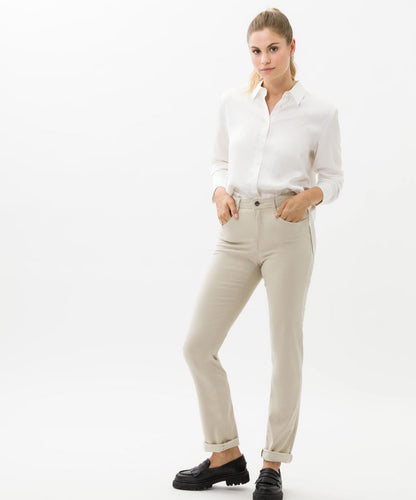 Brax Mary Fit -Winter Dream Fabric in Beige