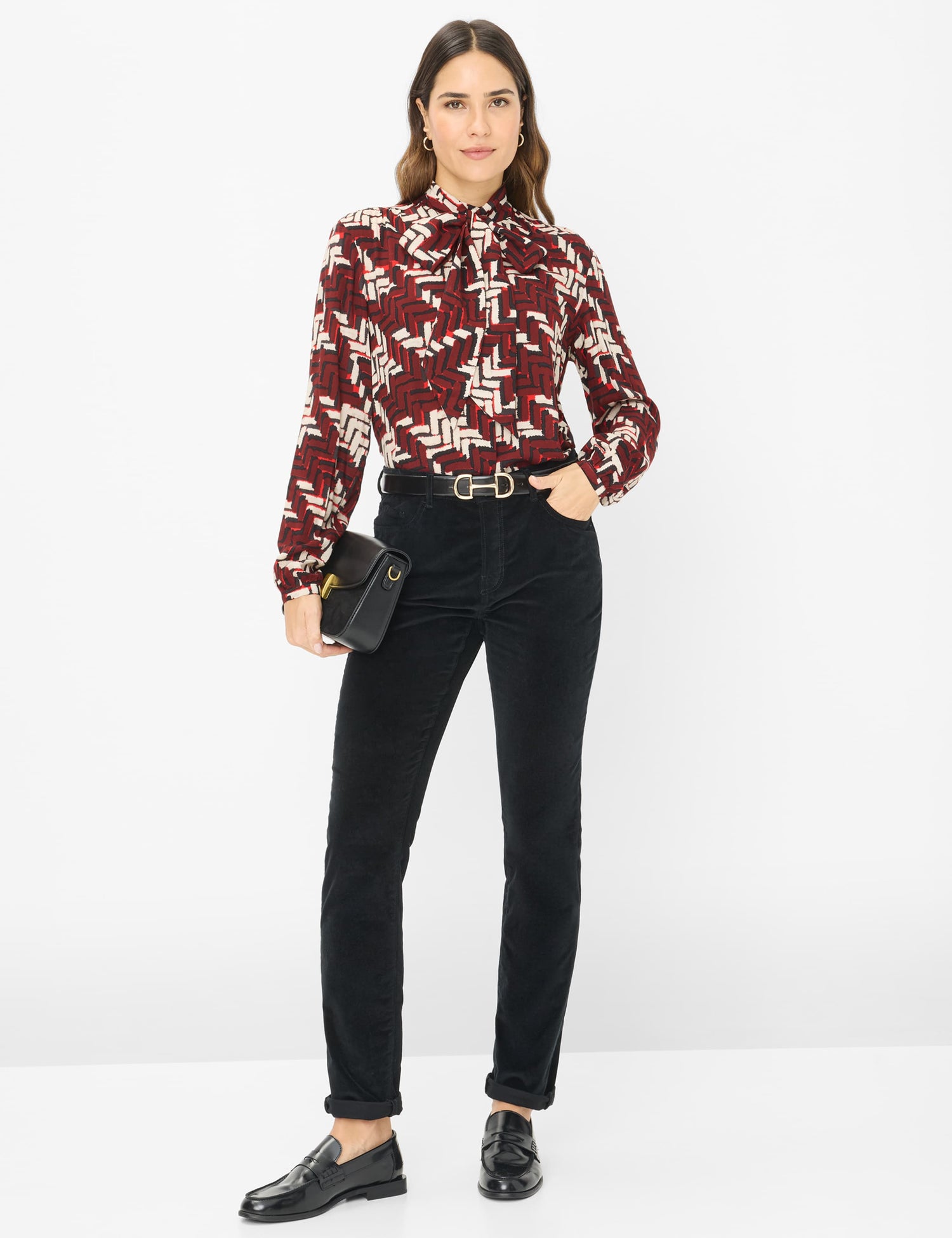 Brax - Mary Velvet Pant - Black