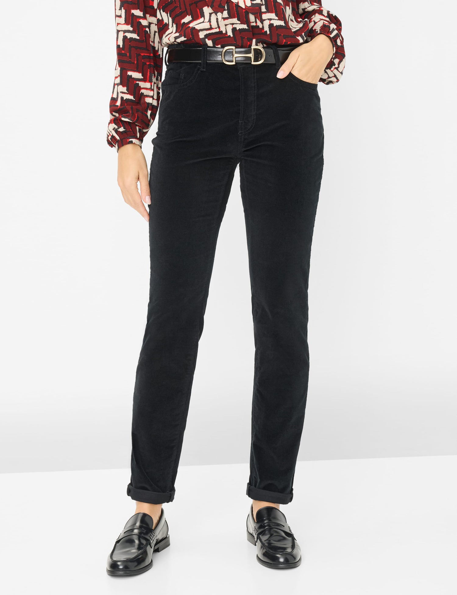 Brax - Mary Velvet Pant - Black