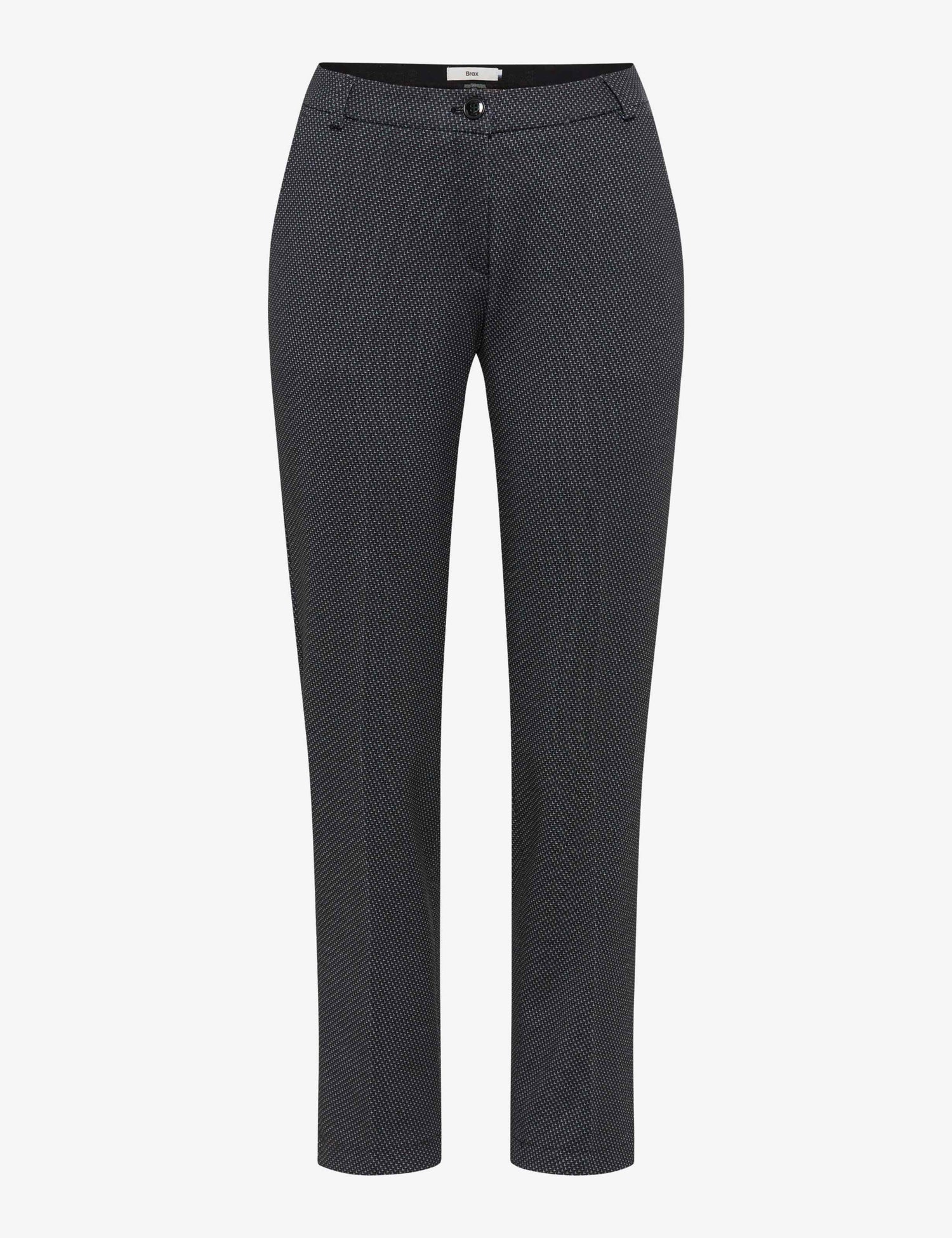 Brax - Maron 7/8 Stretch Grey / Blue Print Pant