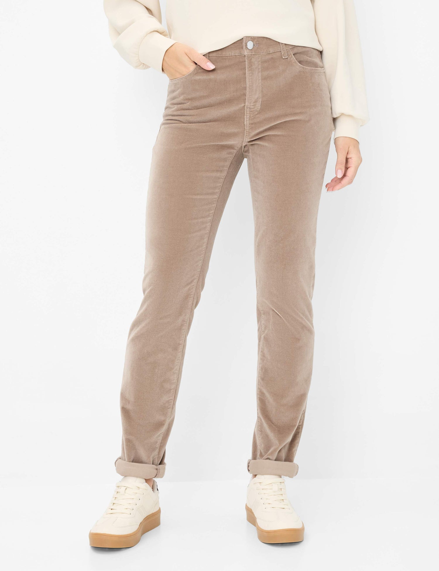 Brax - Mary Velvet Pants -Camel