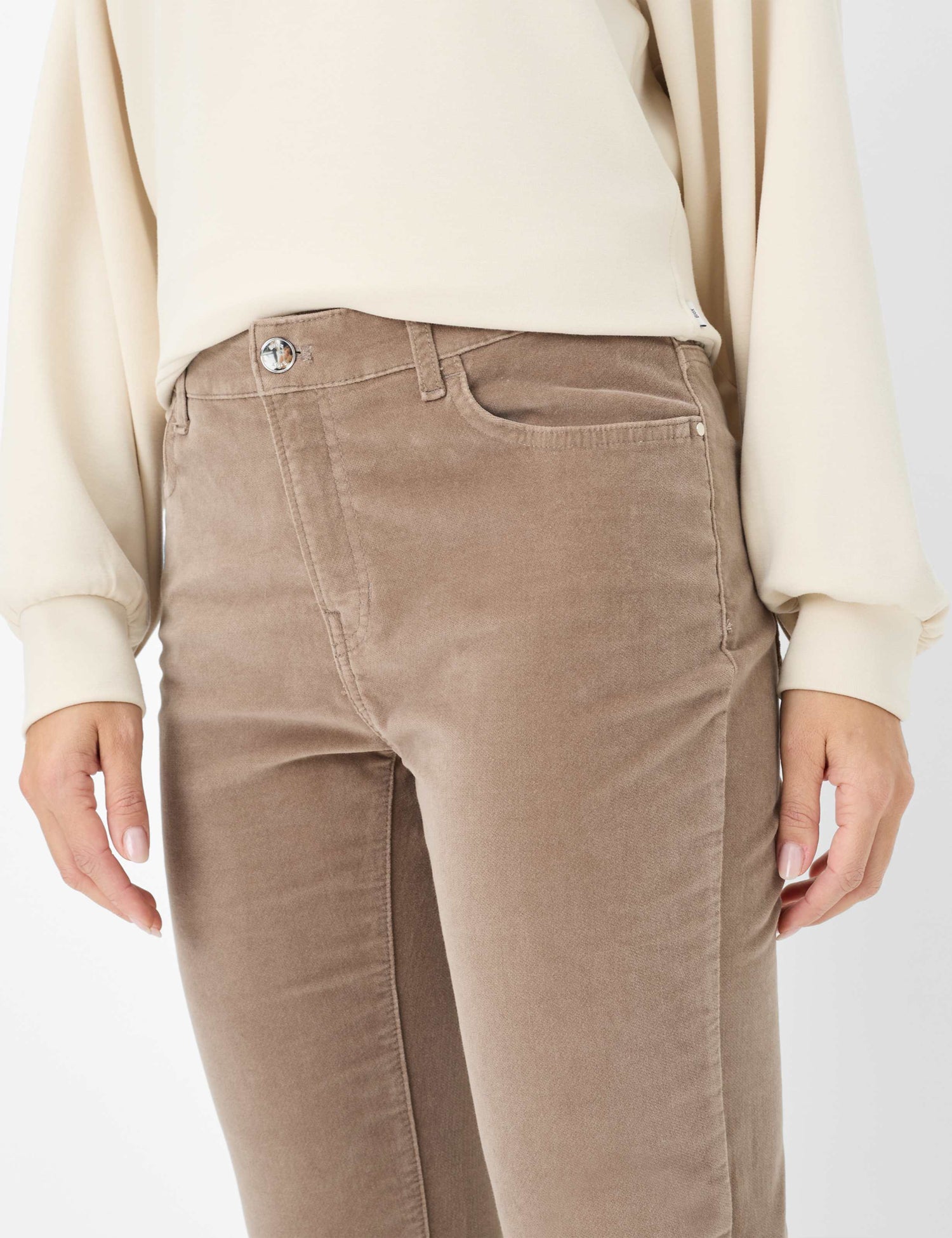 Brax - Mary Velvet Pants -Camel