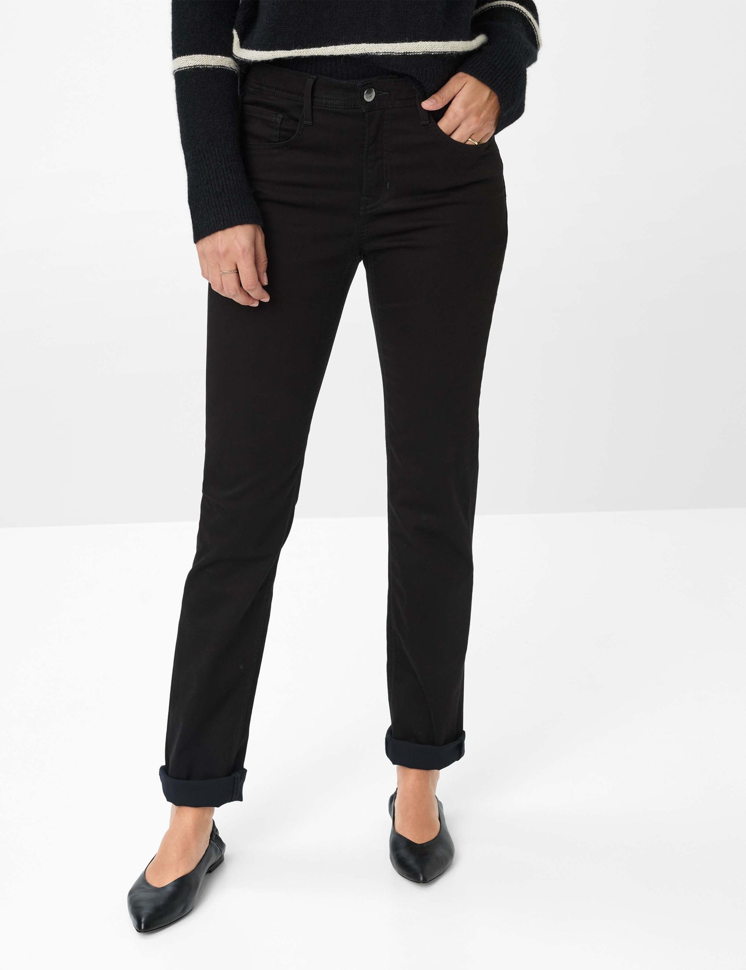 Brax - Carola Winter Dream Fabric - Black