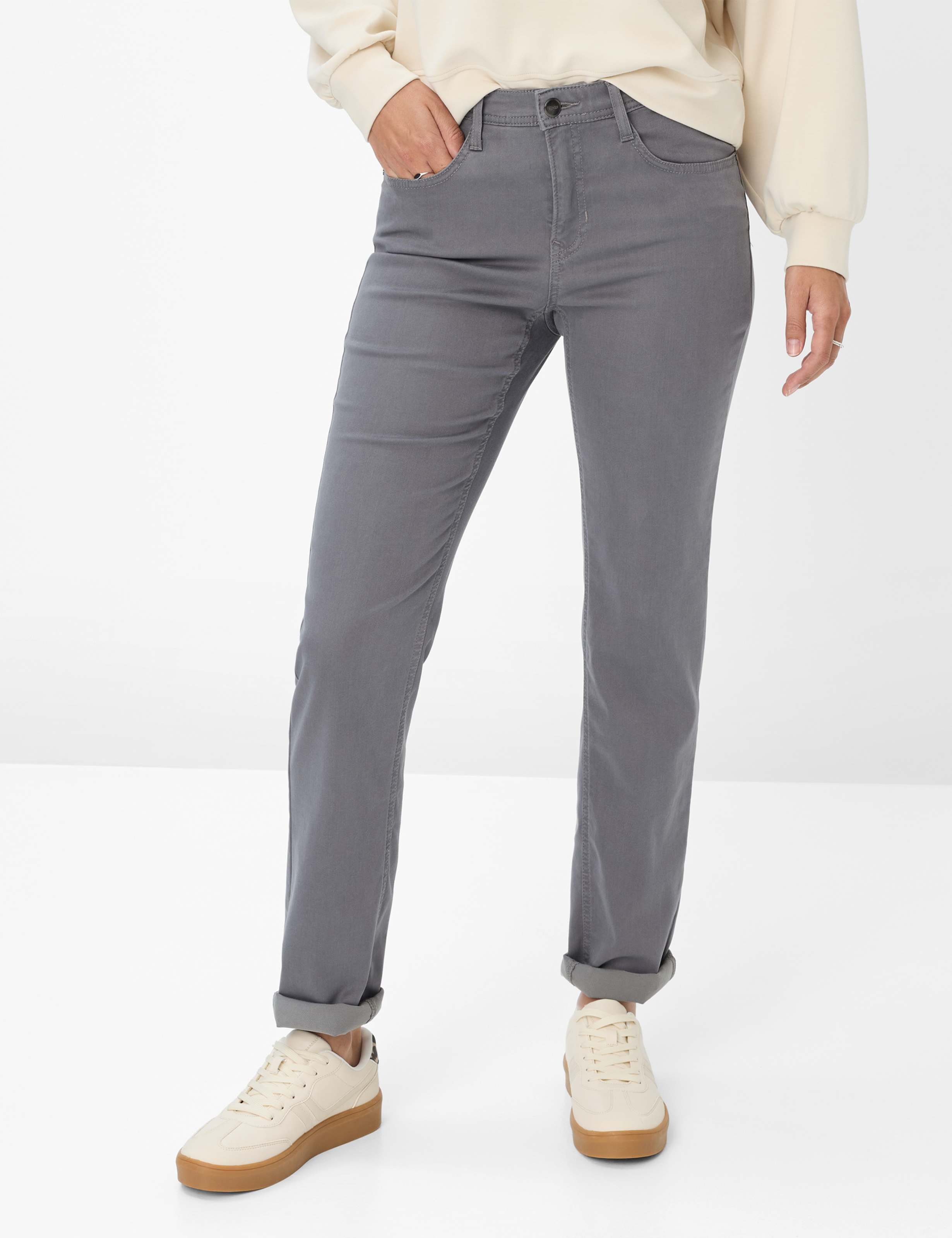 Brax - Mary Winter Dream Fabric - Grey