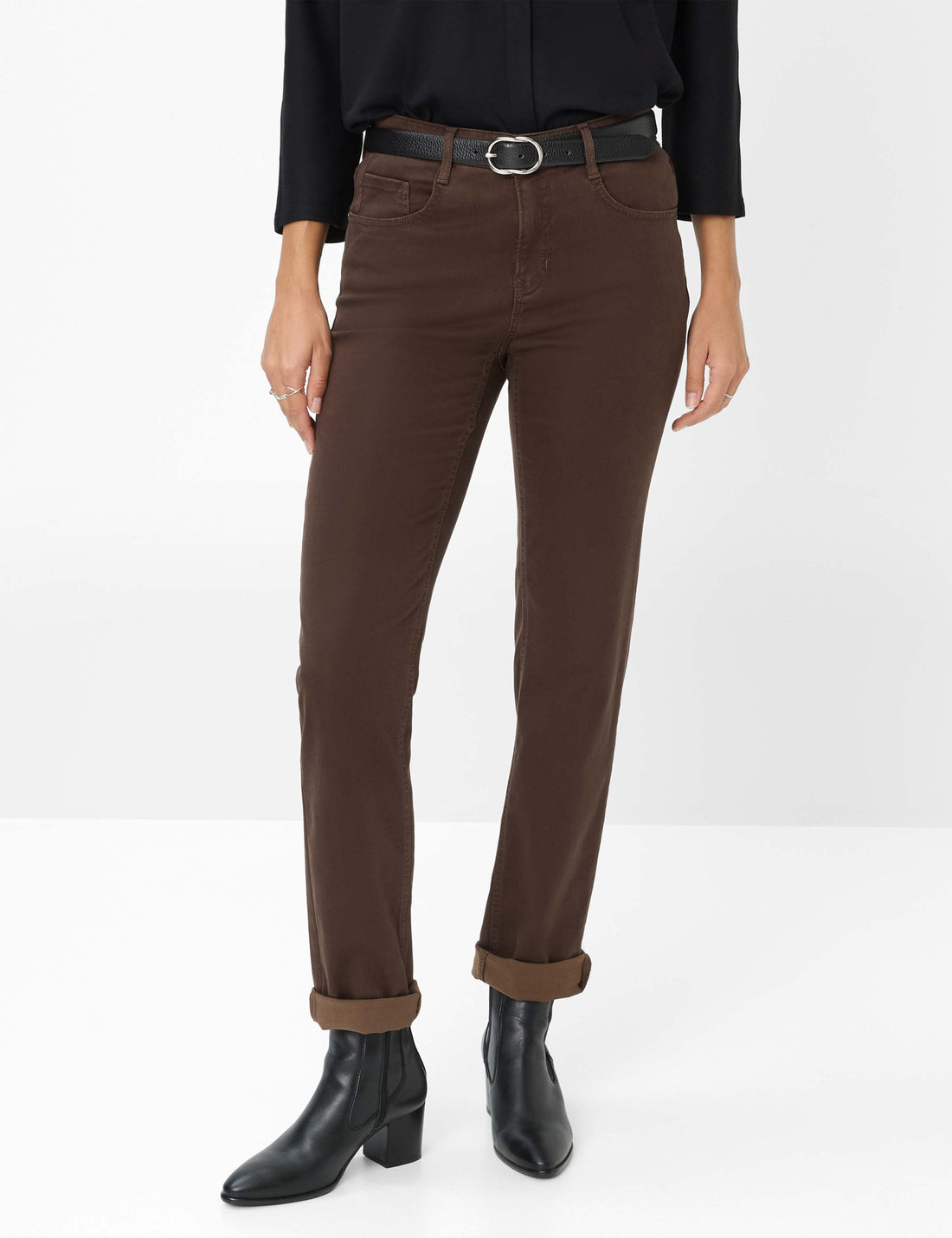 Brax - Carola Winter Dream Fabric - Chocolate