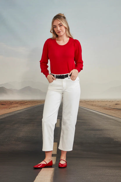 Verge - Bronte Sweater Fire Red
