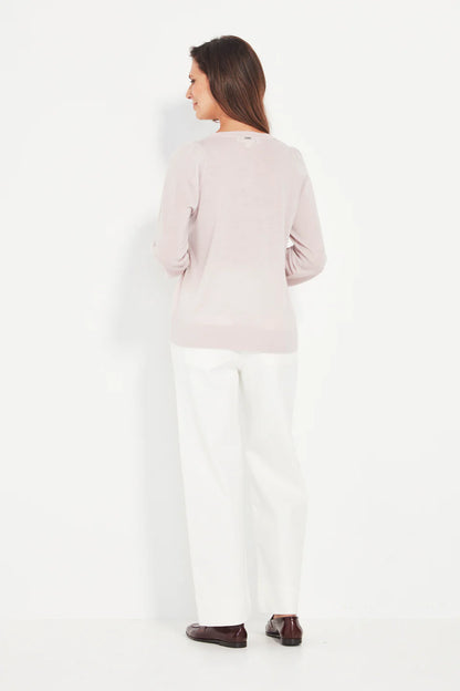 Verge- Bronte Sweater -Rose Quartz