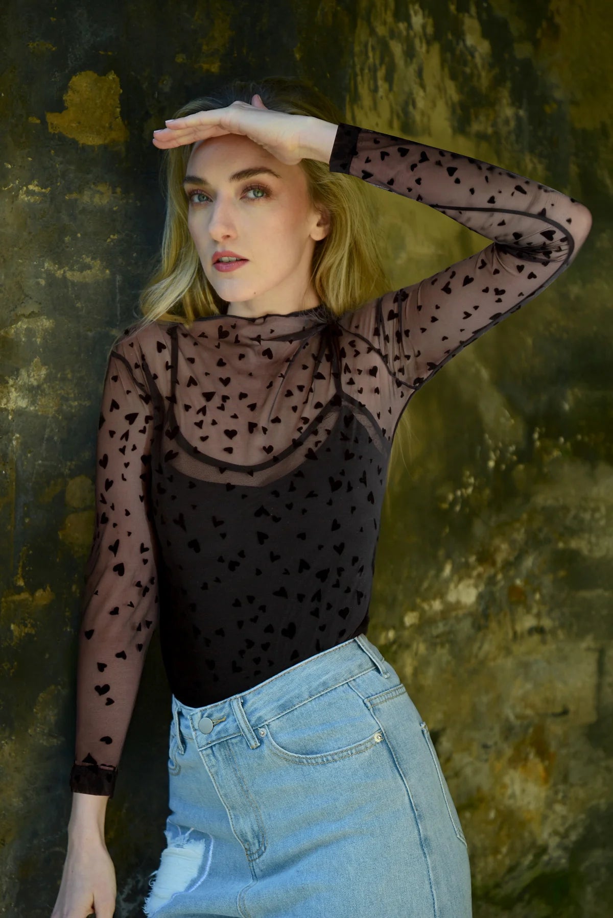 Coop - By Trelise Cooper Black and Gold &quot; Heart to Heart&quot; Top