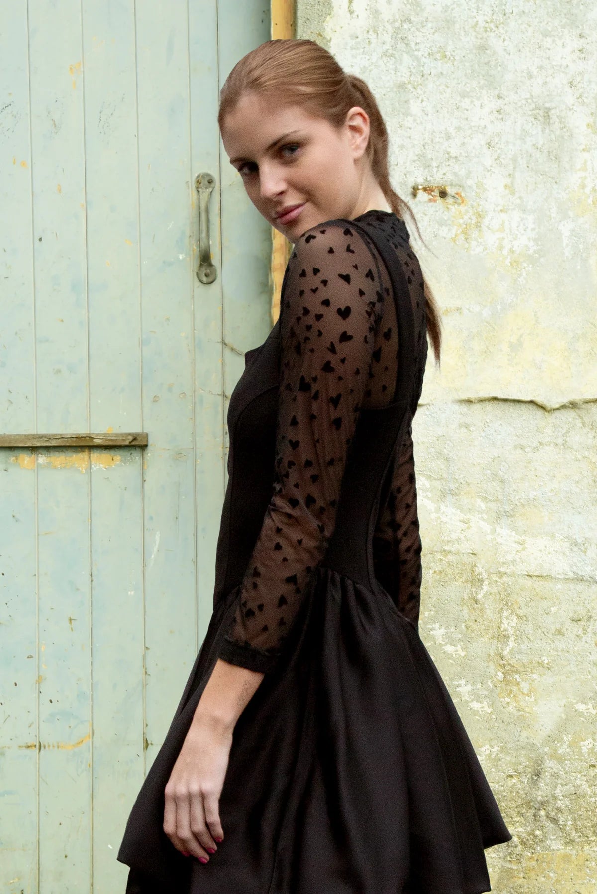 Coop - By Trelise Cooper Black and Gold &quot; Heart to Heart&quot; Top