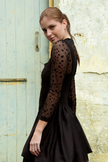 Coop - By Trelise Cooper Black and Gold &quot; Heart to Heart&quot; Top