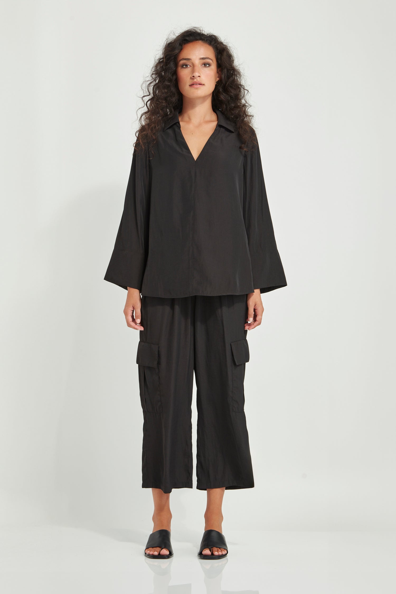 Glide - By Verge Corinna Blouse Black