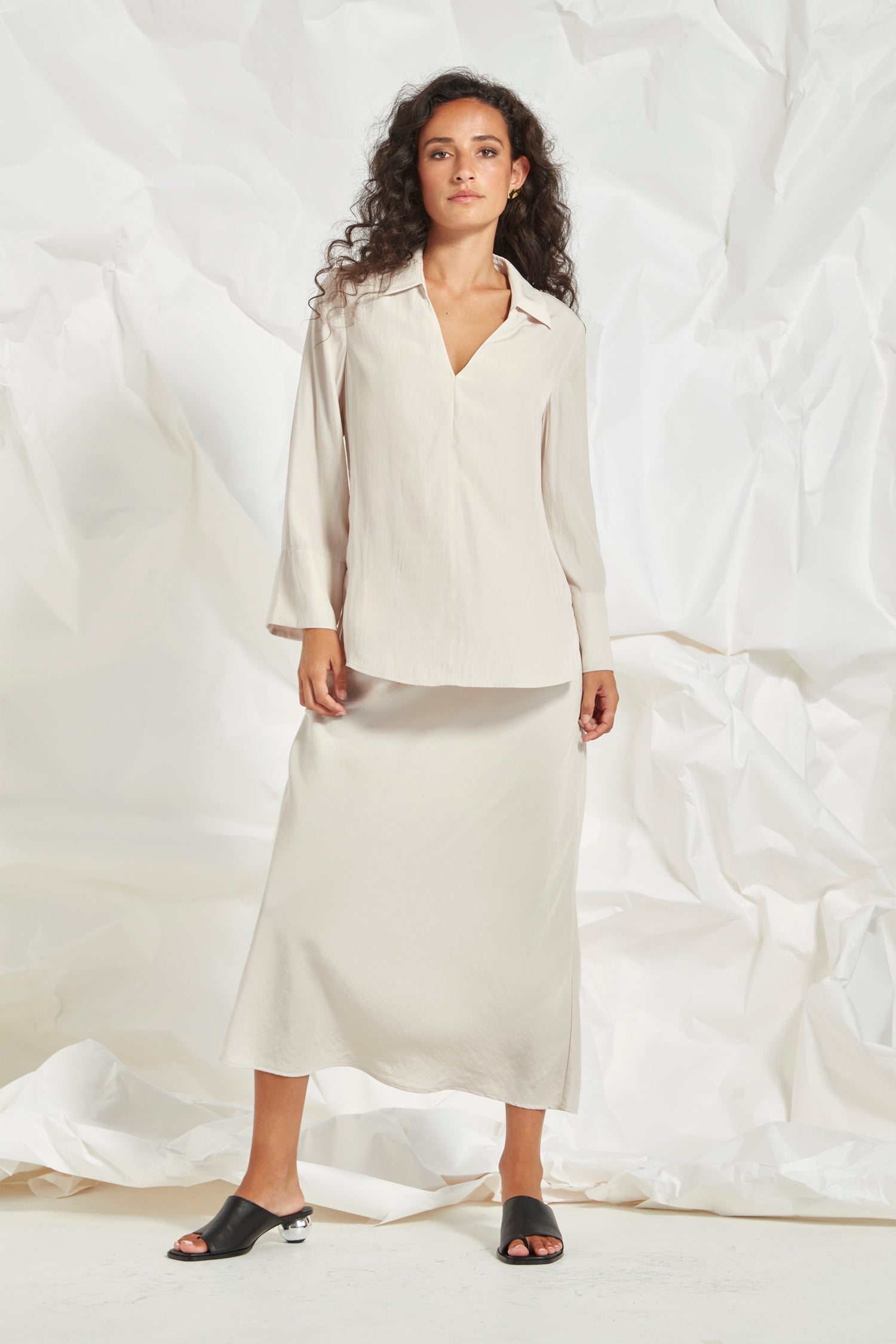 Glide - By Verge Corinna Blouse Champagne