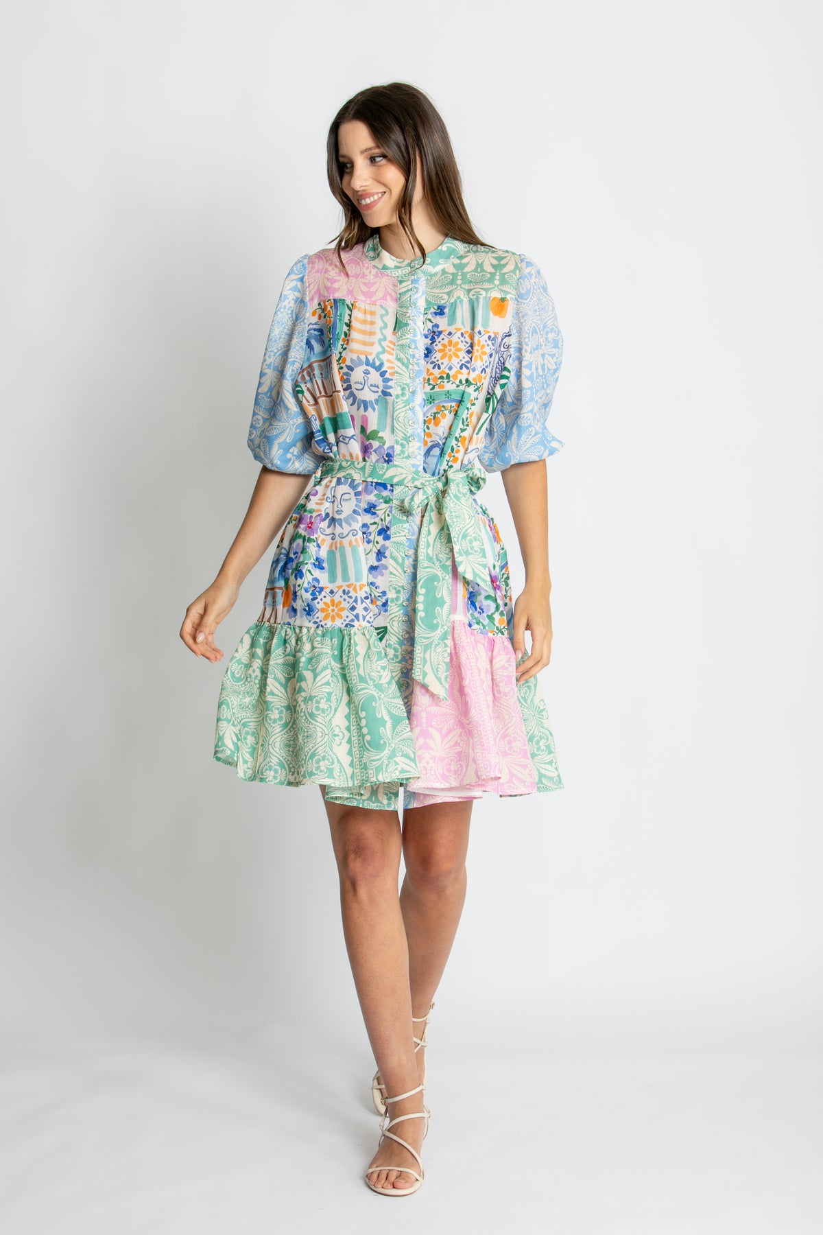Kachel - Riley Multi Print Dress