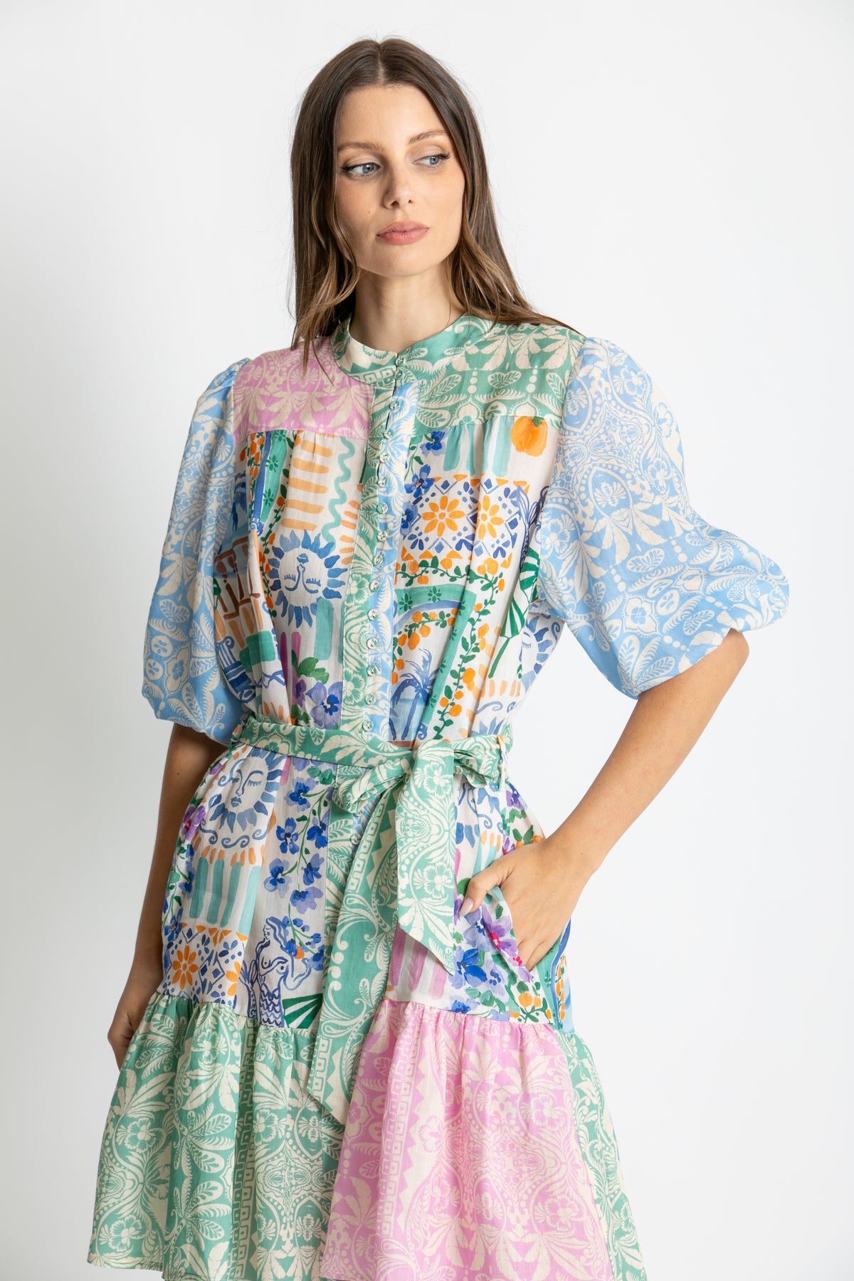Kachel - Riley Multi Print Dress