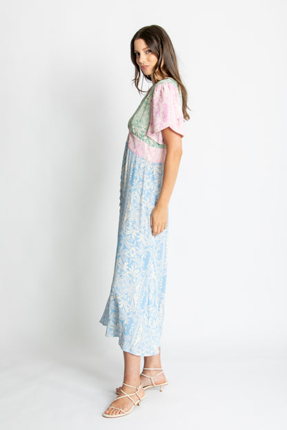 Kachel - Grace Print Midi Dress