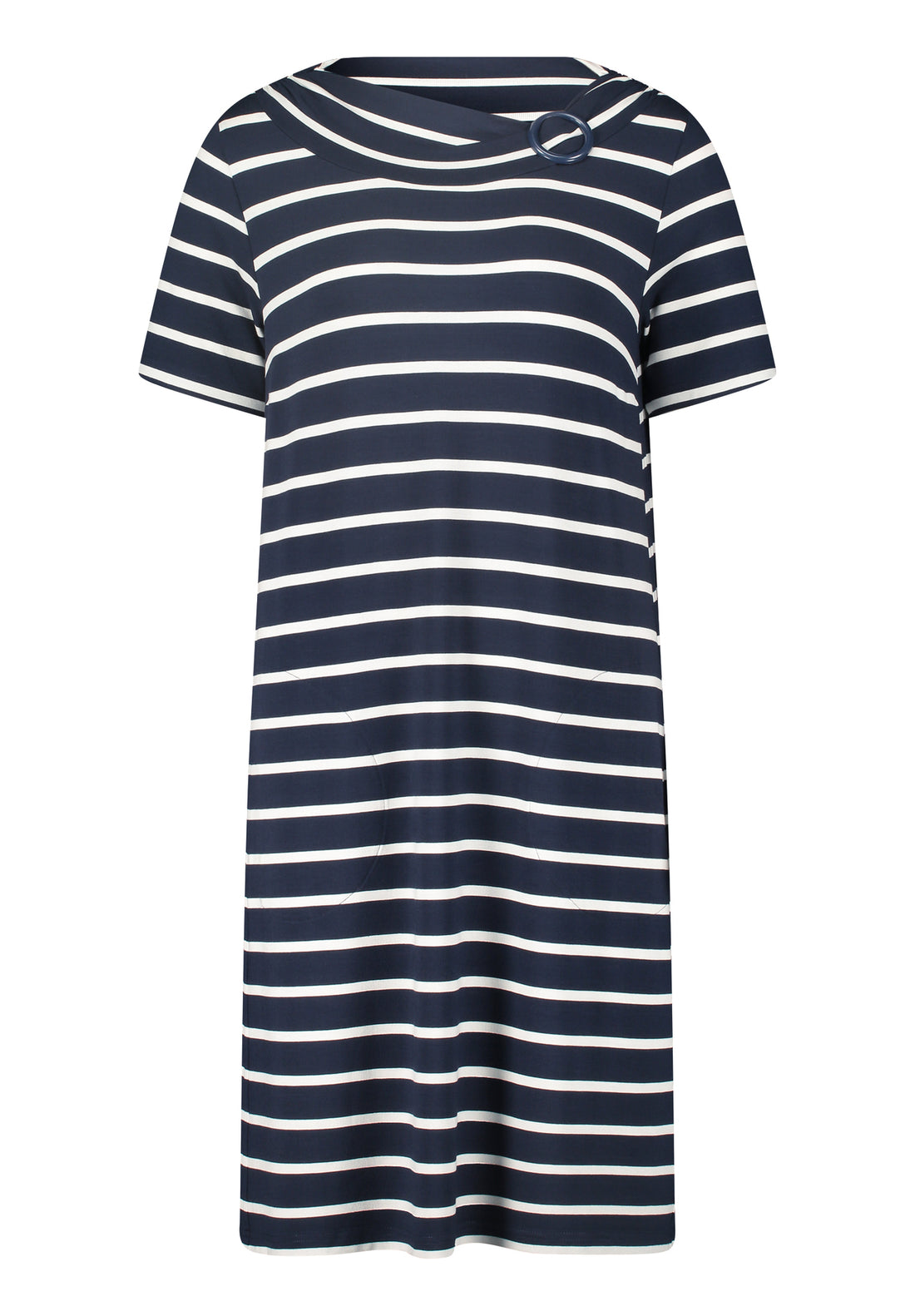 Betty Barclay -Navy and White Striped Dress