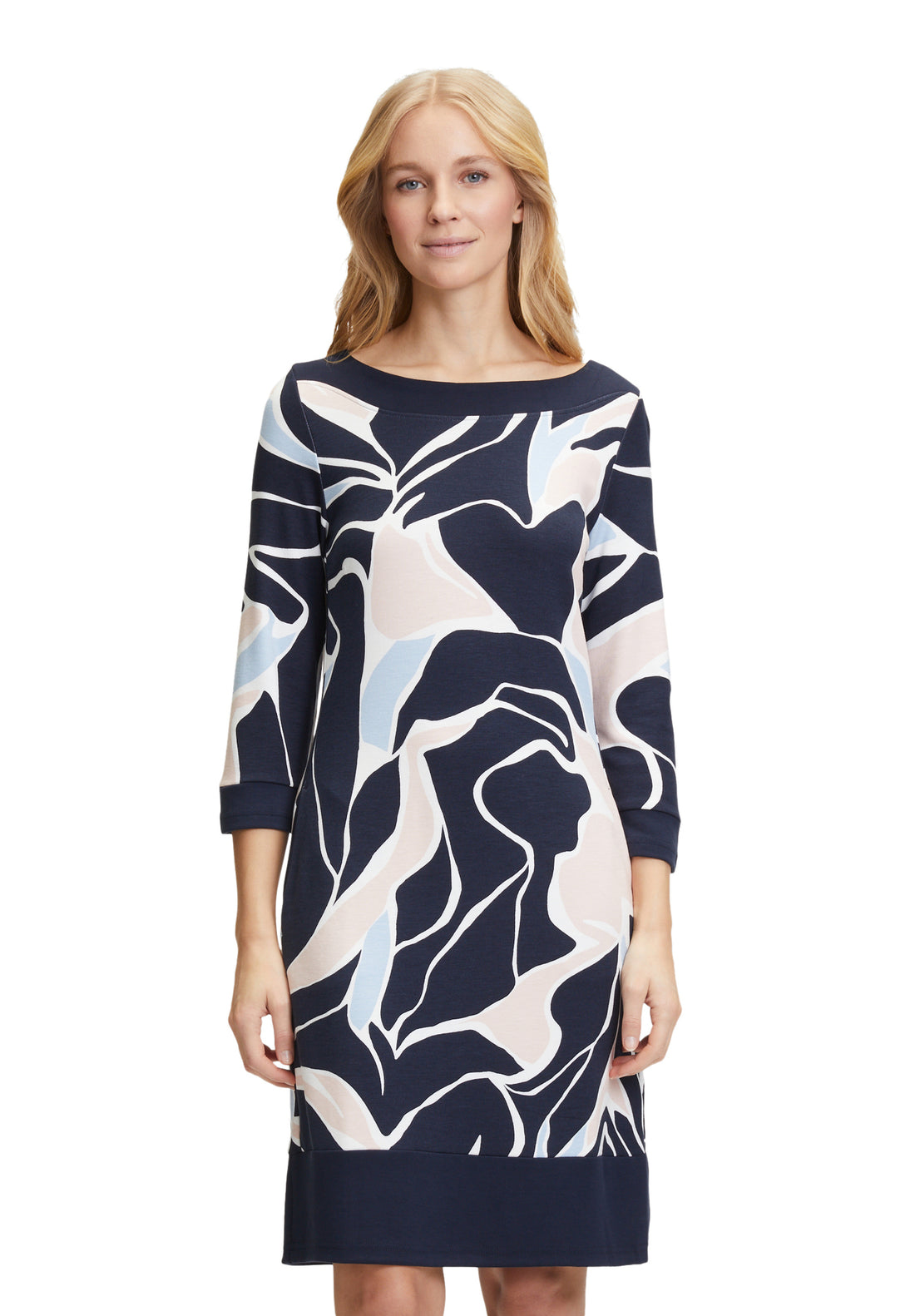 Betty Barclay - Multi Colour Leaf Print Dress