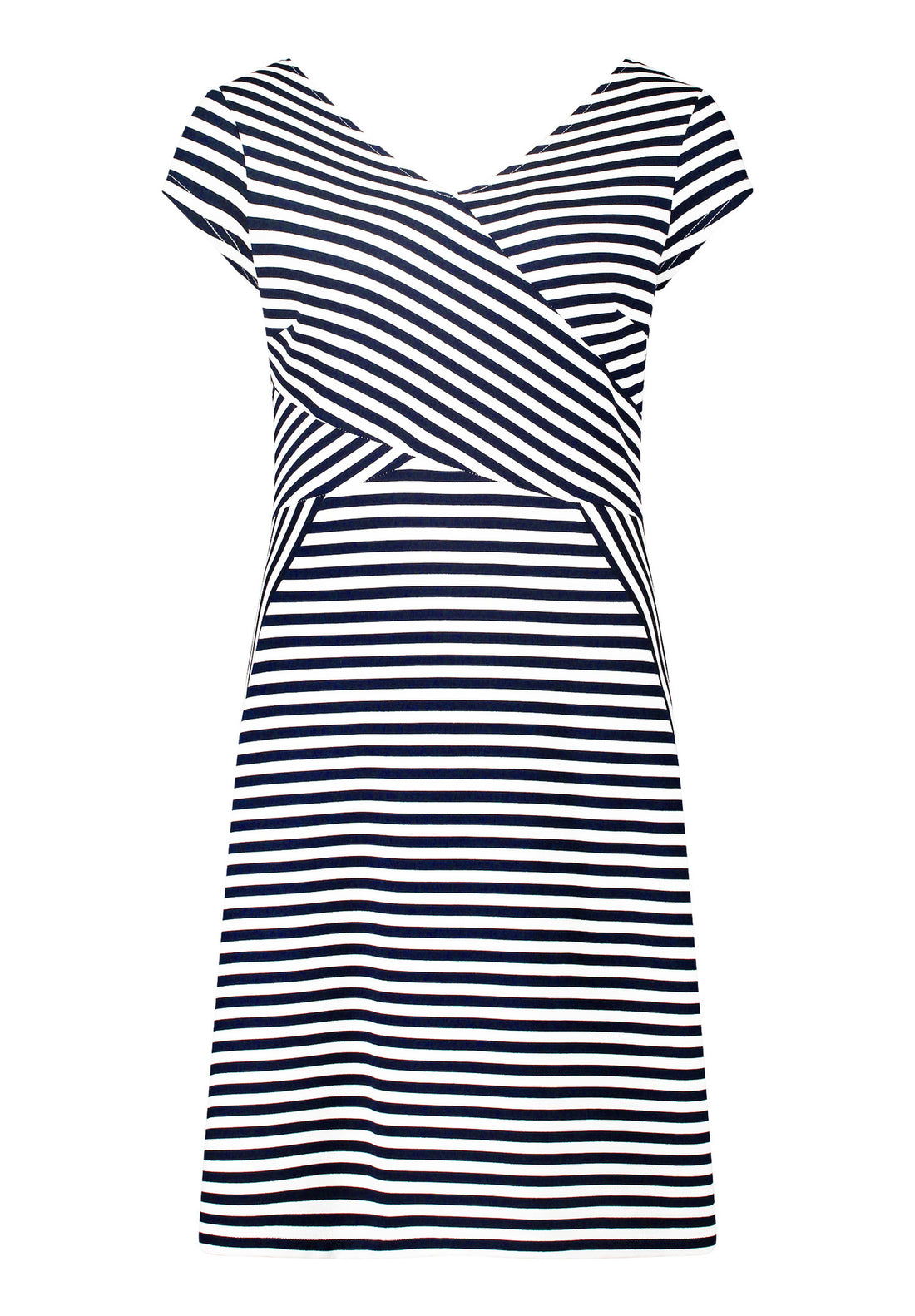 Betty Barclay - Navy and White Stripe Dress