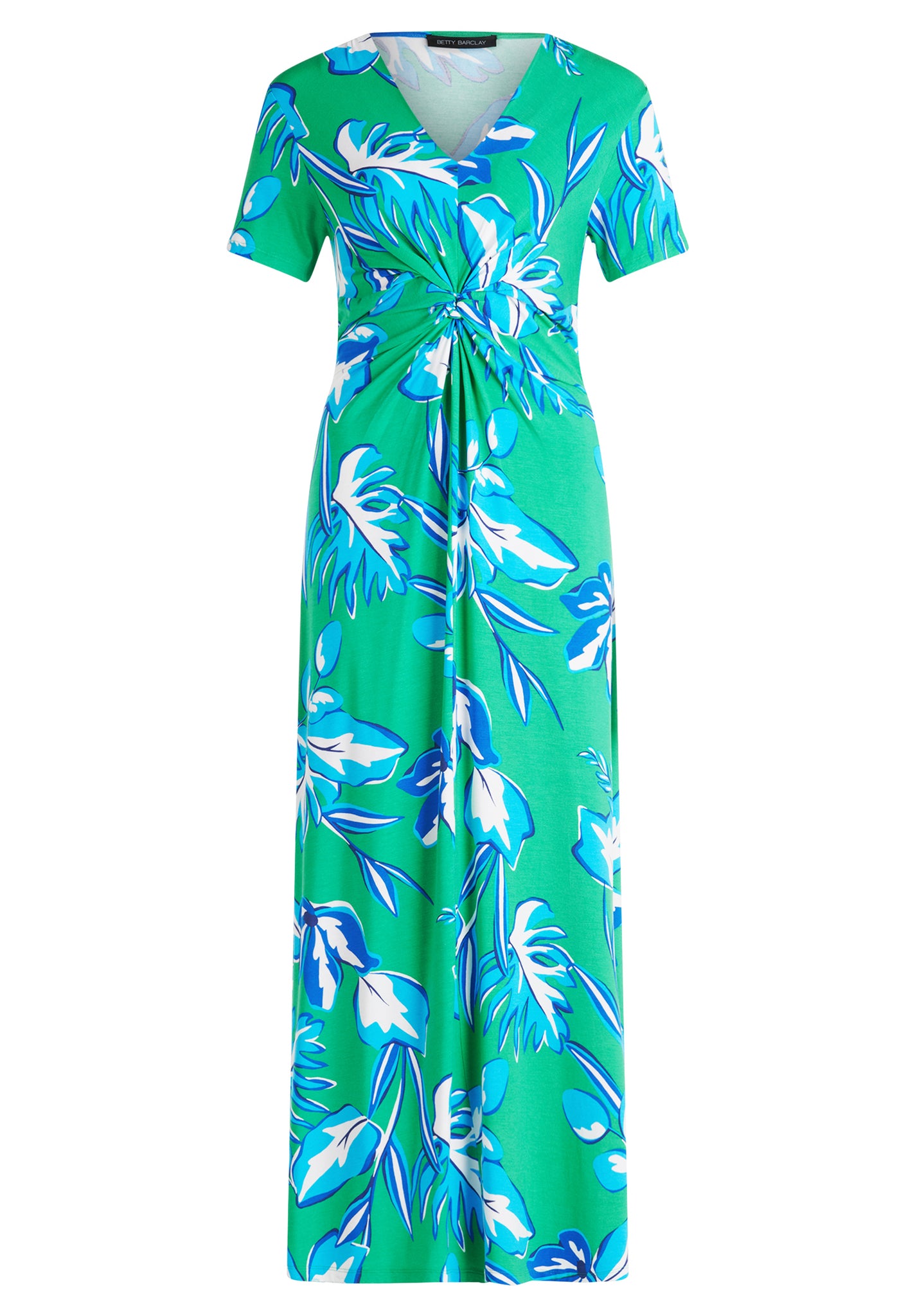 Betty Barclay - Green and Blue Floral Print Maxi Dress