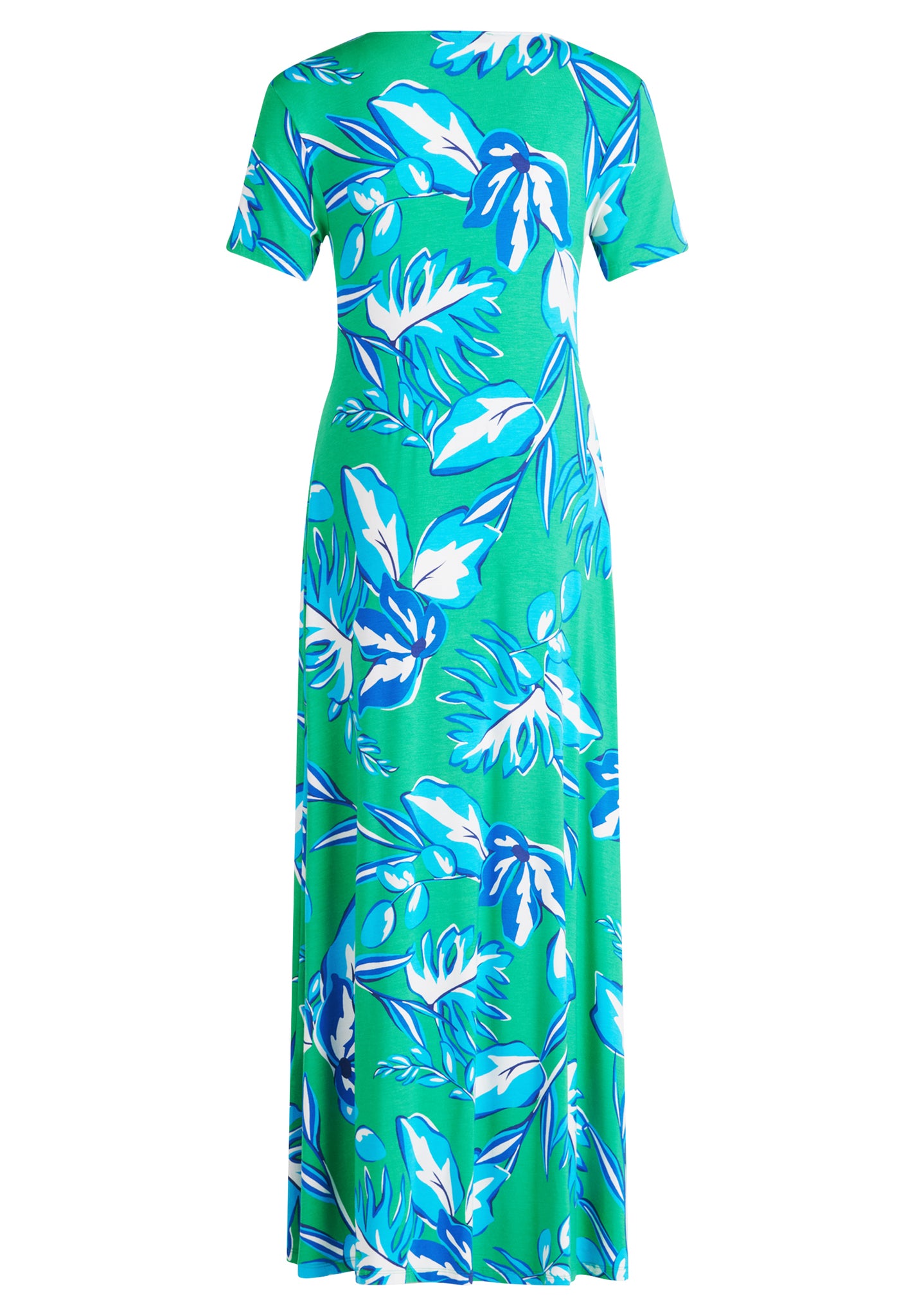 Betty Barclay - Green and Blue Floral Print Maxi Dress